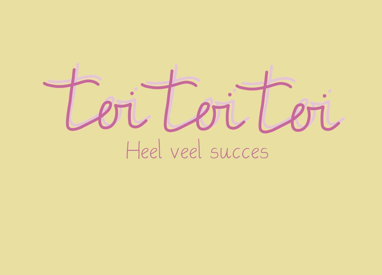 Ansichtkaart "Toi Toi Toi"