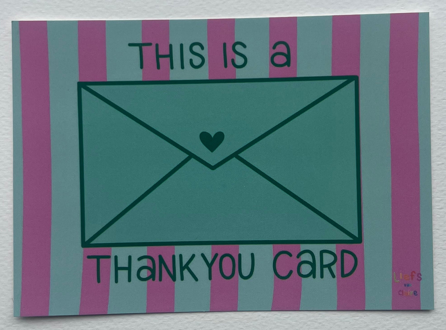 Ansichtkaart "Thankyou"