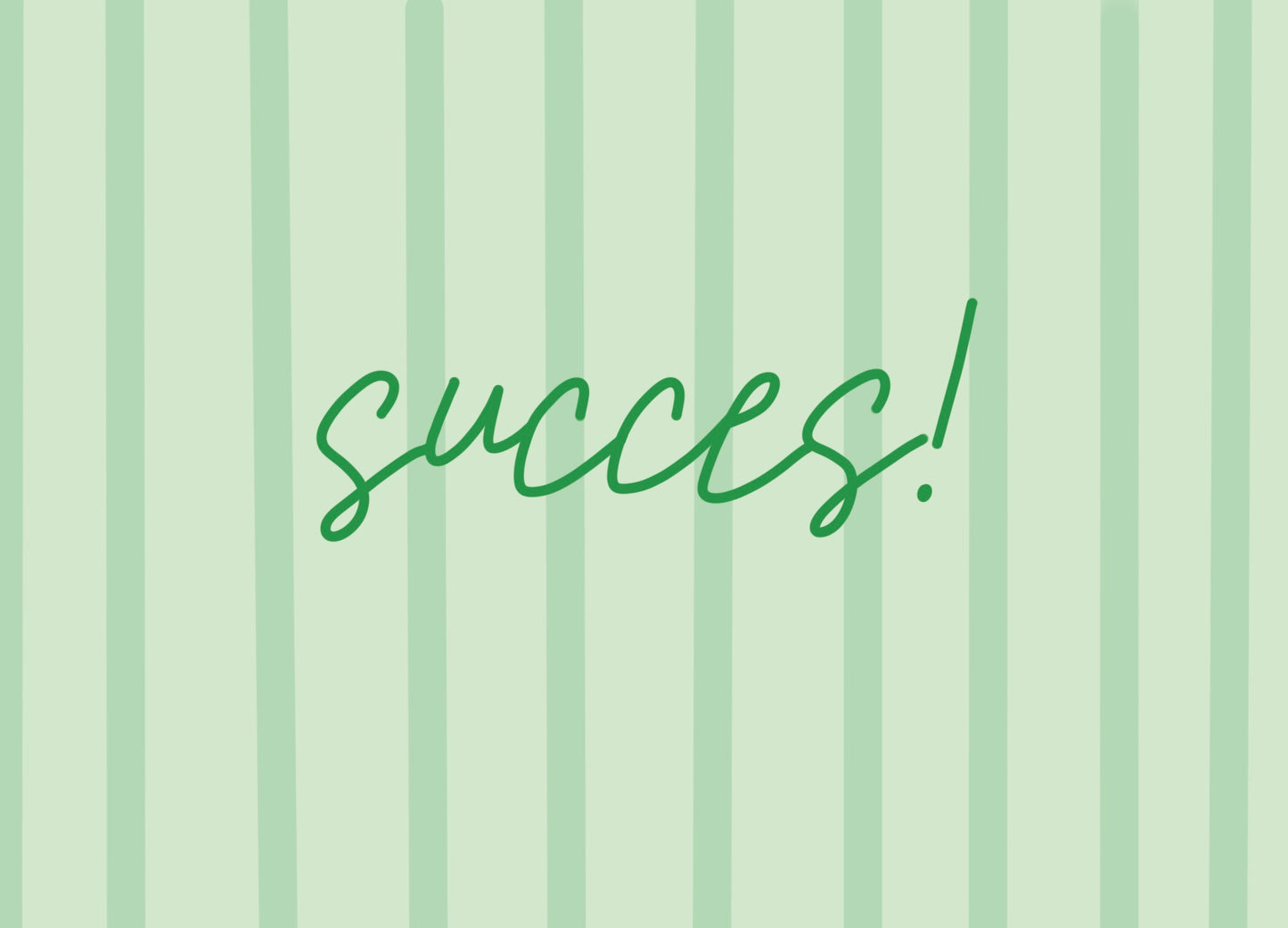 Ansichtkaart "Succes"