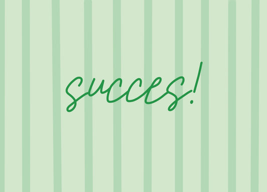 Ansichtkaart "Succes"