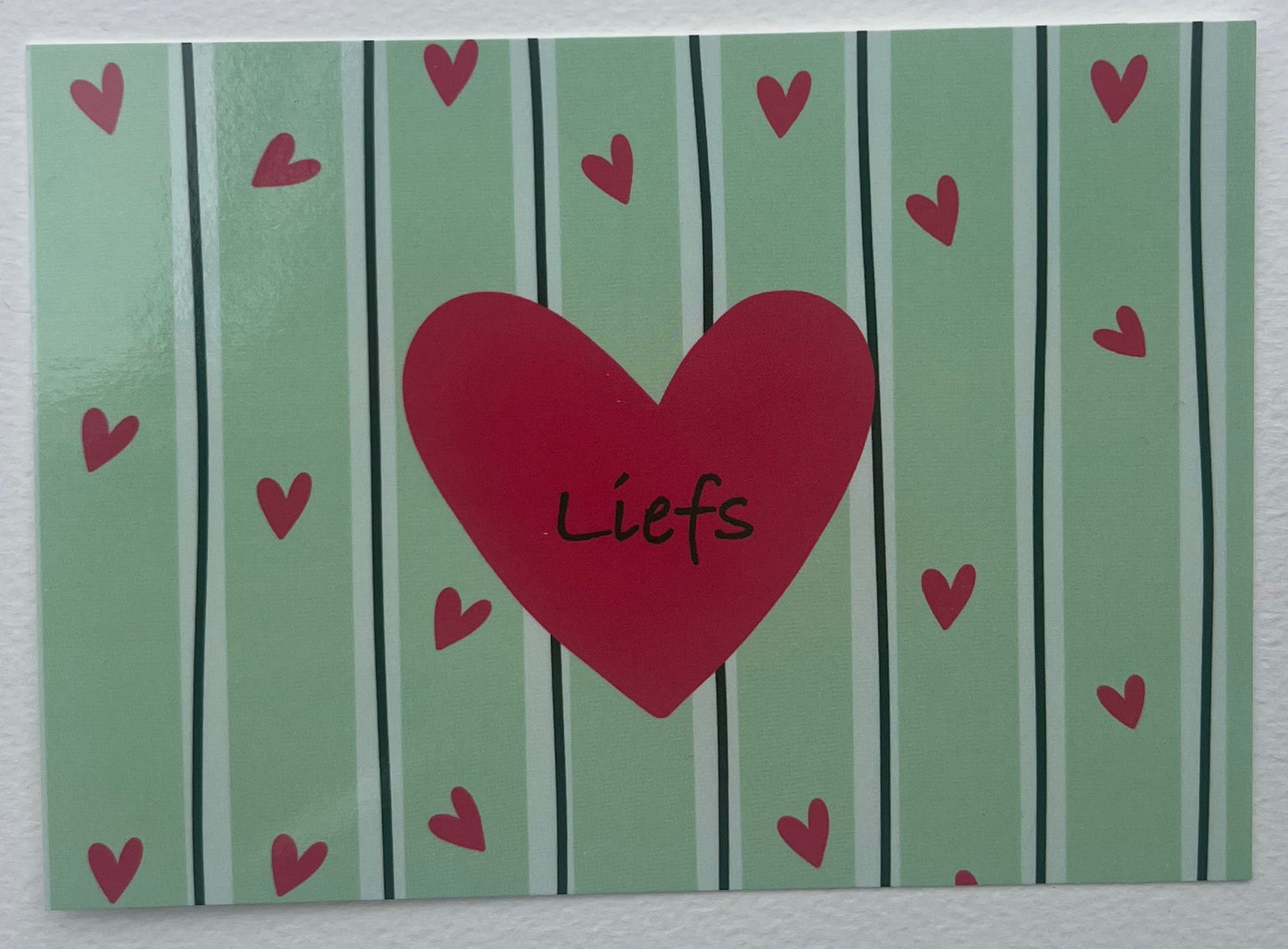 Ansichtkaart "Liefs"