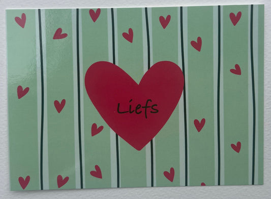 Ansichtkaart "Liefs"