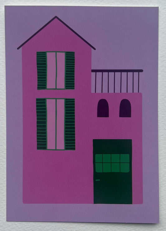Ansichtkaart "Huis"