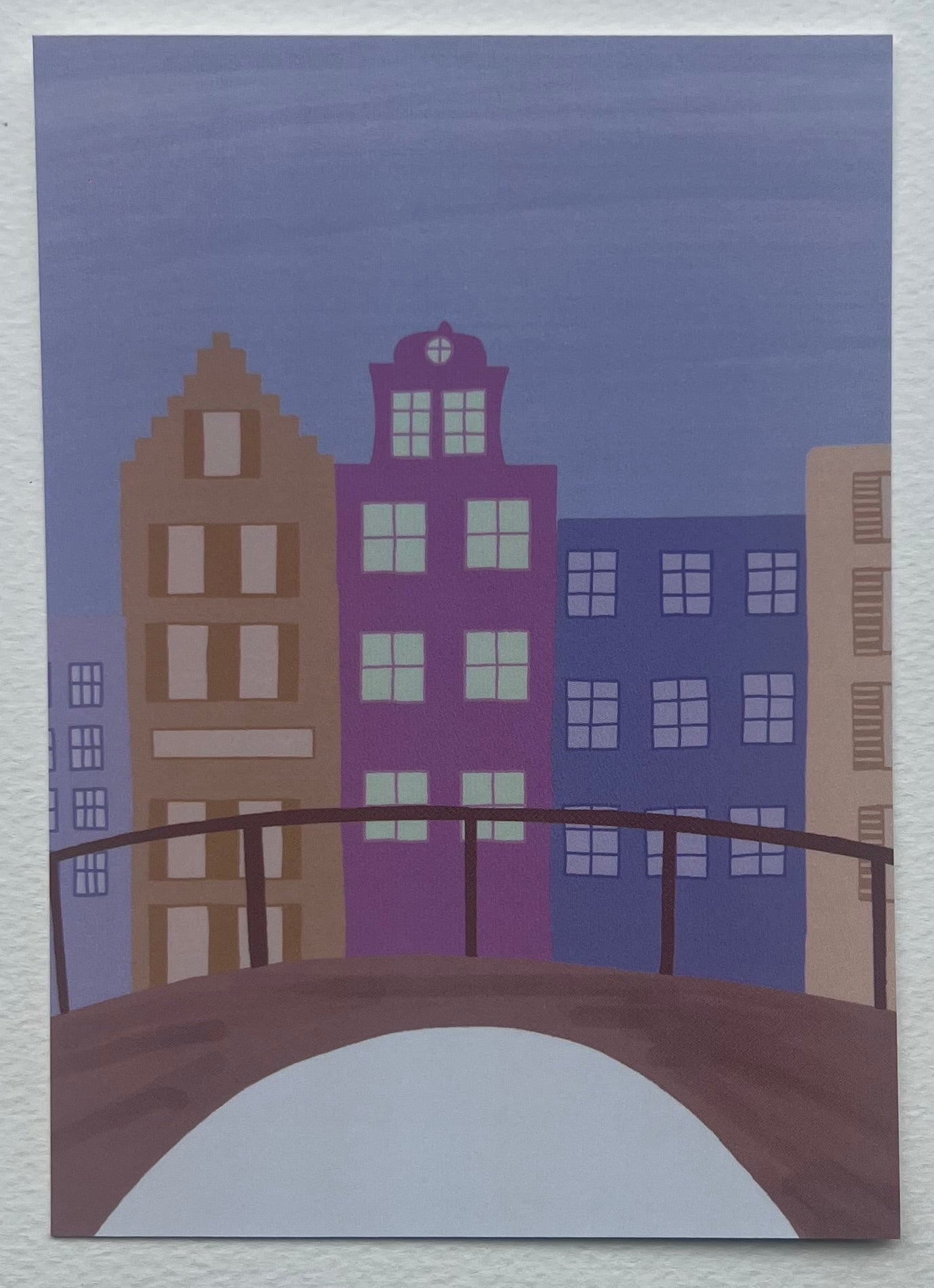 Ansichtkaart "Gracht"