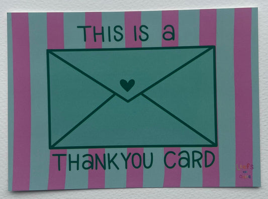 Ansichtkaart "Thankyou"