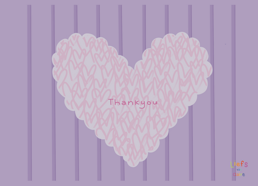 Ansichtkaart "Thankyou"