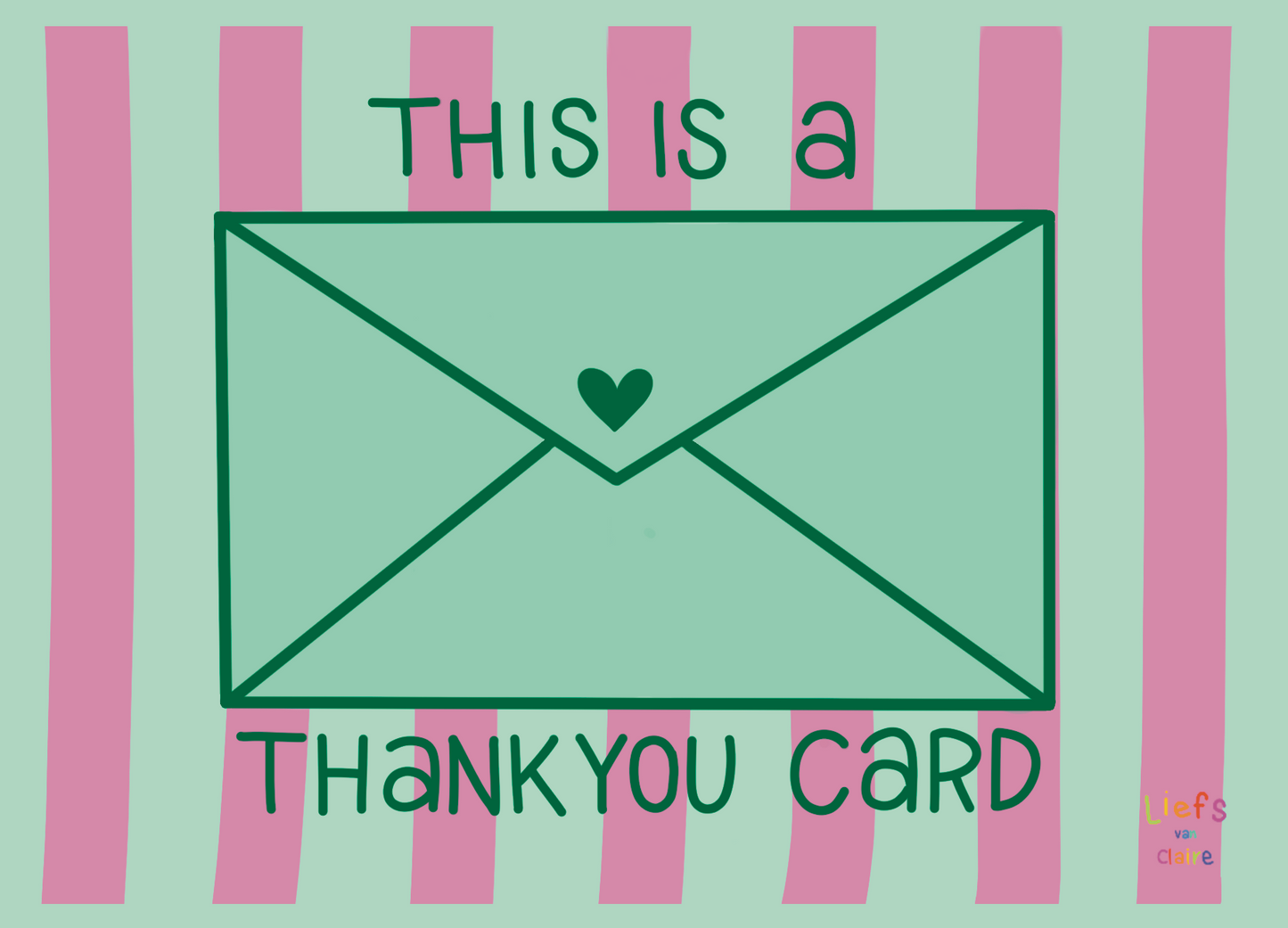 Ansichtkaart "Thankyou"