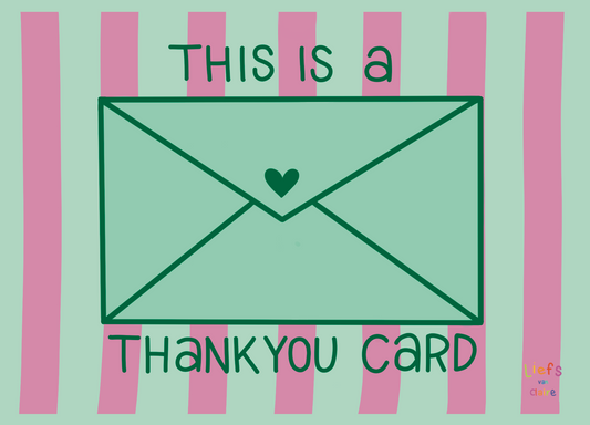 Ansichtkaart "Thankyou"
