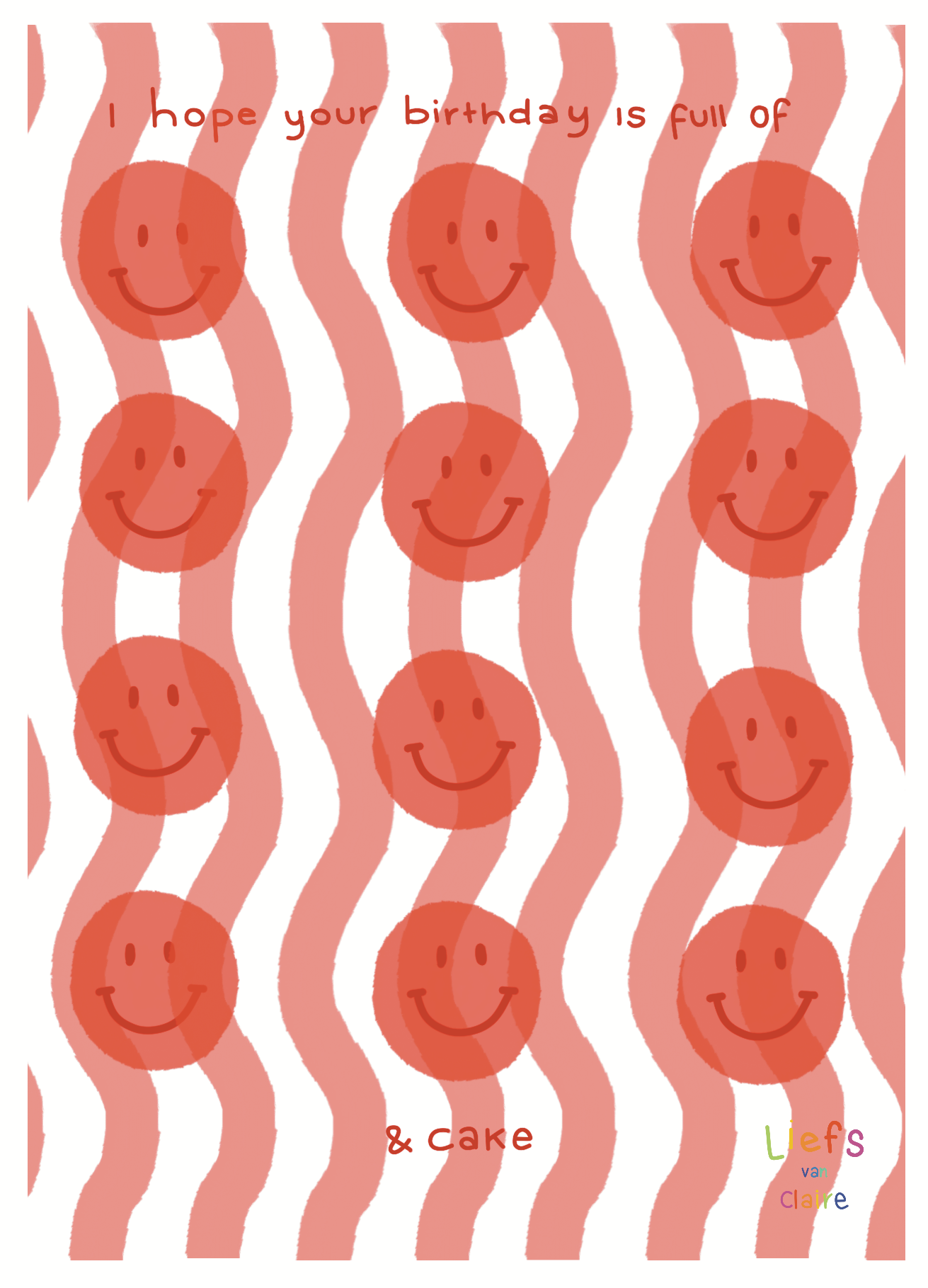 Ansichtkaart "Happy"